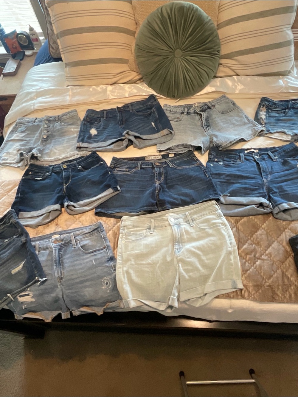 Denium Blue Jean Shorts and one pair of Drifit Magellan Fishing Shorts
